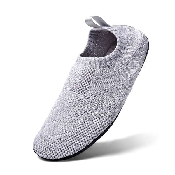 

Knit Detail Slip On Sneakers, Light grey