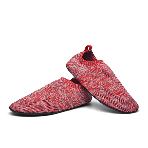 

Knit Detail Slip On Sneakers, Burgundy