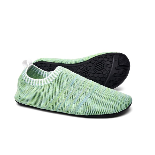 

Knit Detail Breathable Yoga Shoes, Green