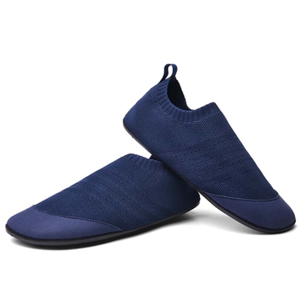 

Knit Detail Breathable Yoga Shoes, Navy blue