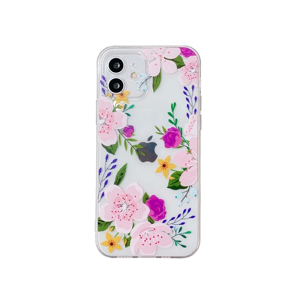 

Floral Phone Case, Clear