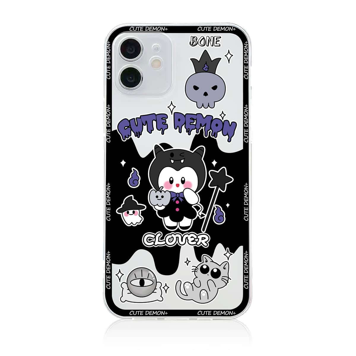 

Cartoon Graphic Phone Case, Clear