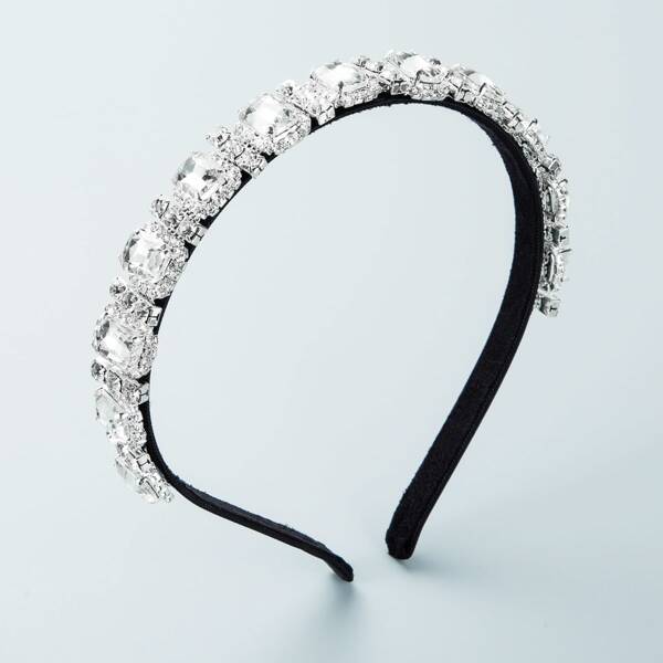 

Rhinestone Decor Headband, Black