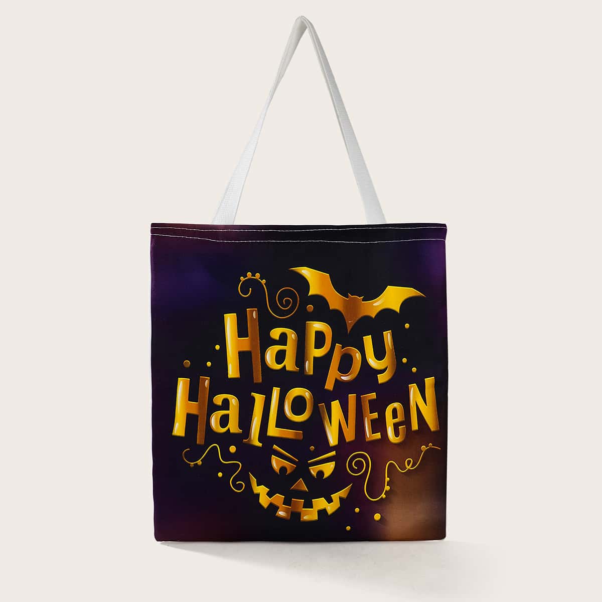 

Halloween Pumpkin Graphic Tote Bag, Multicolor
