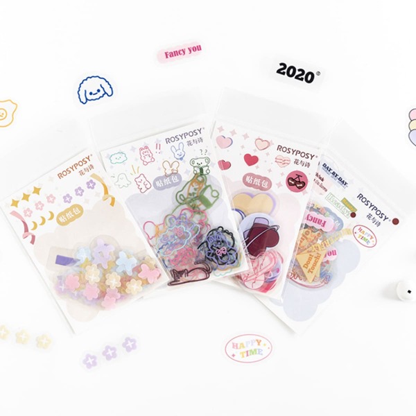 

40pcs Cartoon Graphic Random Sticker, Multicolor