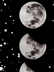 月亮印花掛毯 - 黑色 - 查看 3