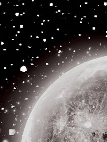 月亮印花掛毯 - 黑色 - 查看 5