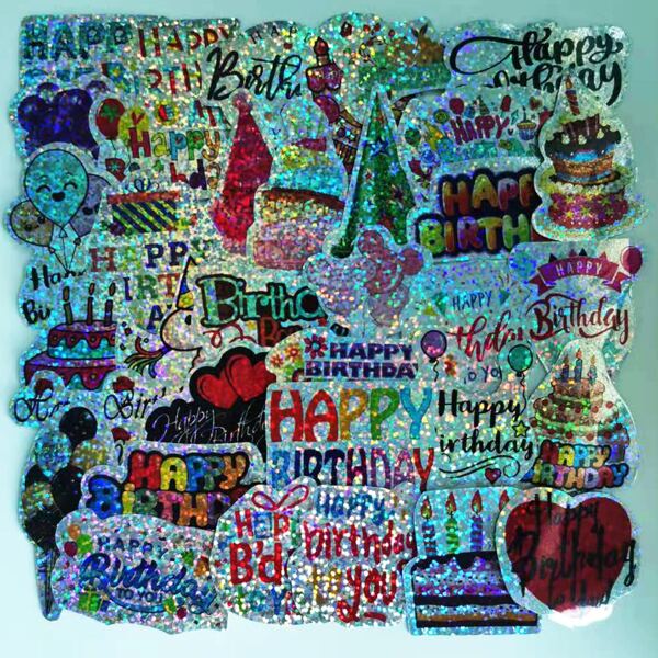 

44pcs Birthday Pattern Random Sticker, Multicolor