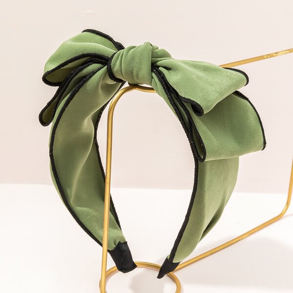 

Bow Decor Headband, Green