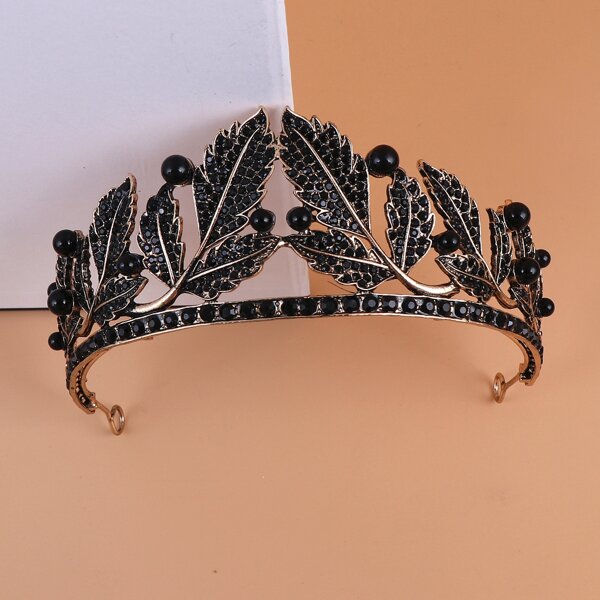 

Rhinestone Decor Headband, Black
