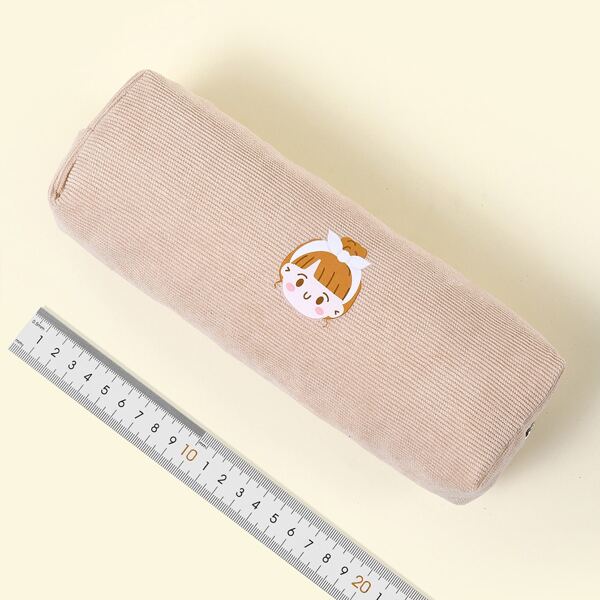 

Cartoon Graphic Pencil Case, Apricot