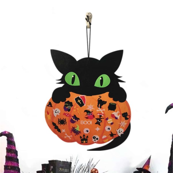 

Halloween Cat Design Wall Hanging, Multicolor