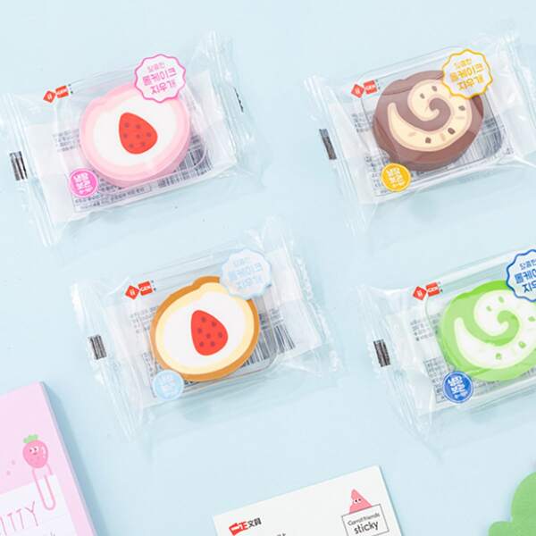 

2pcs Random Dessert Eraser, Multicolor