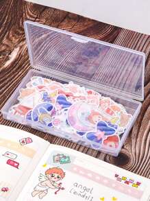 2 piezas Estuche transparente