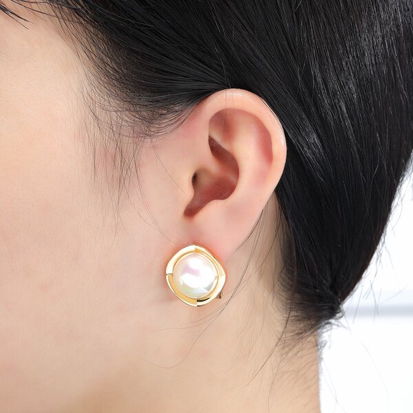 

Серьги 14K позолоченный, Золотистый