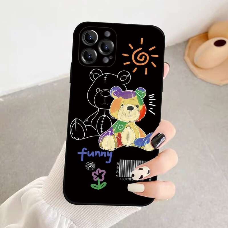 

Bear Pattern Phone Case, Multicolor
