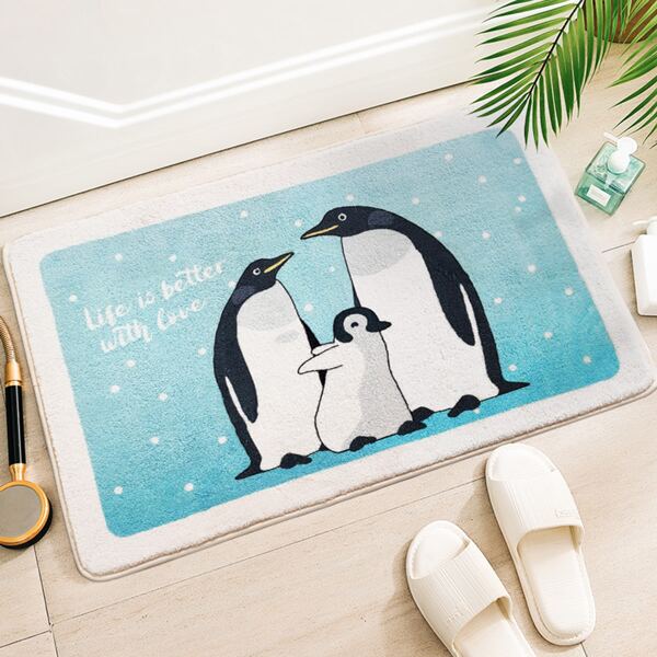 

Penguin Print Door Mat, Multicolor