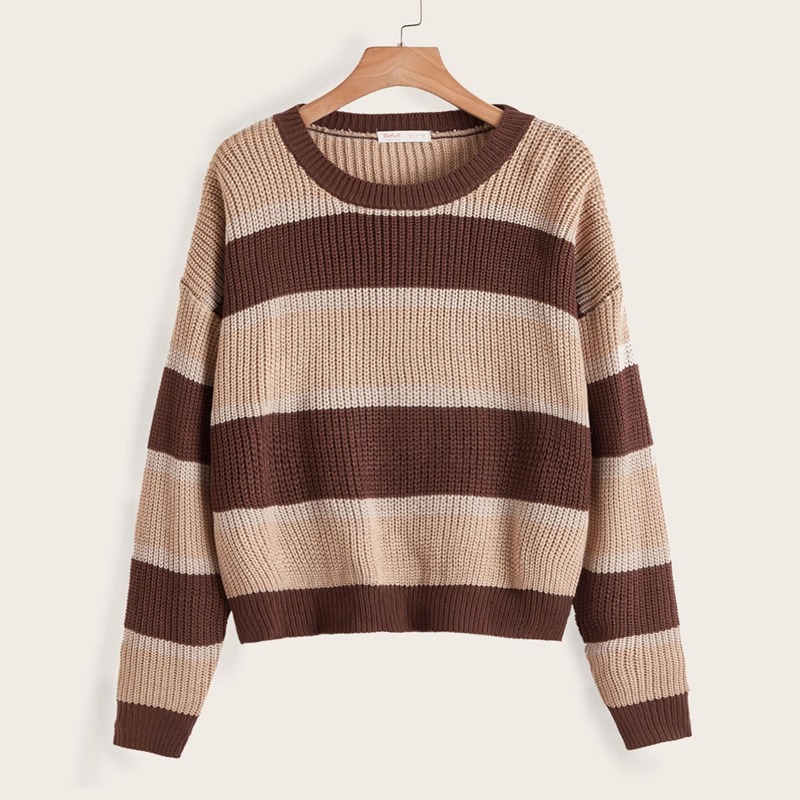 

Striped Pattern Sweater, Multicolor