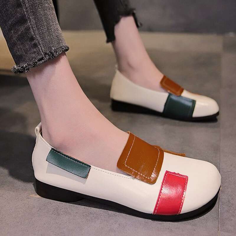 

Colorblock Slip On Ballet Flats, Multicolor