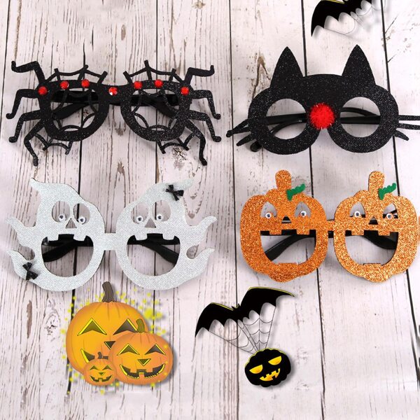 

1pc Halloween Random Pattern Party Glasses, Multicolor