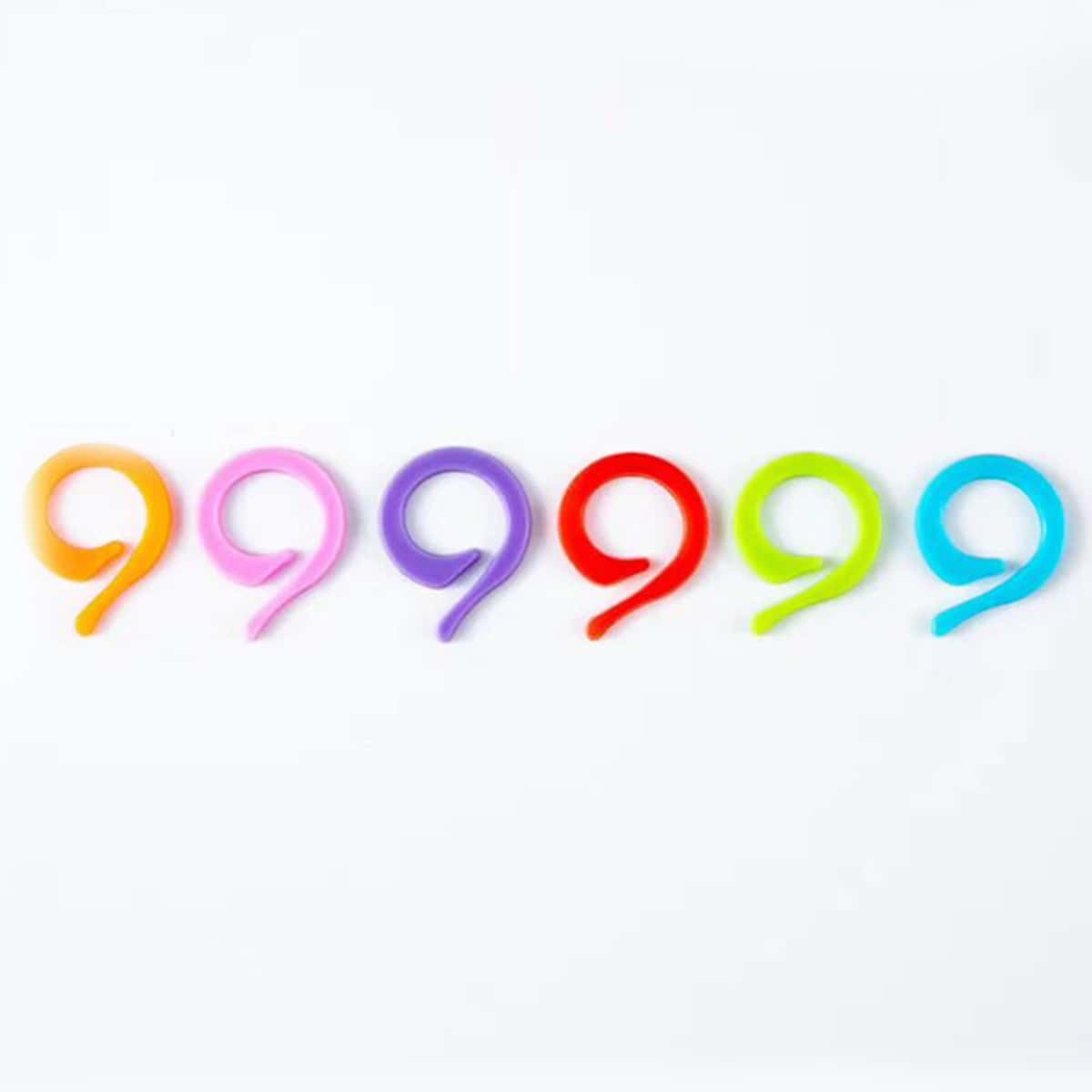 

20pcs Random Color Yarn Counting Buckle, Multicolor