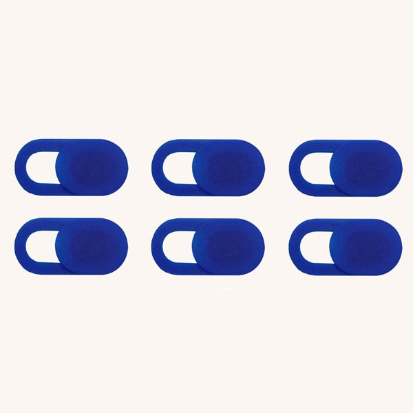 

6pcs WebCam Cover For Phone & PC Lens, Blue