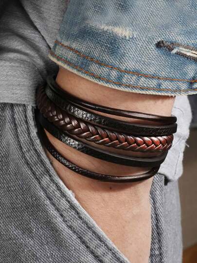 Guys 1pc Braided Bracelet