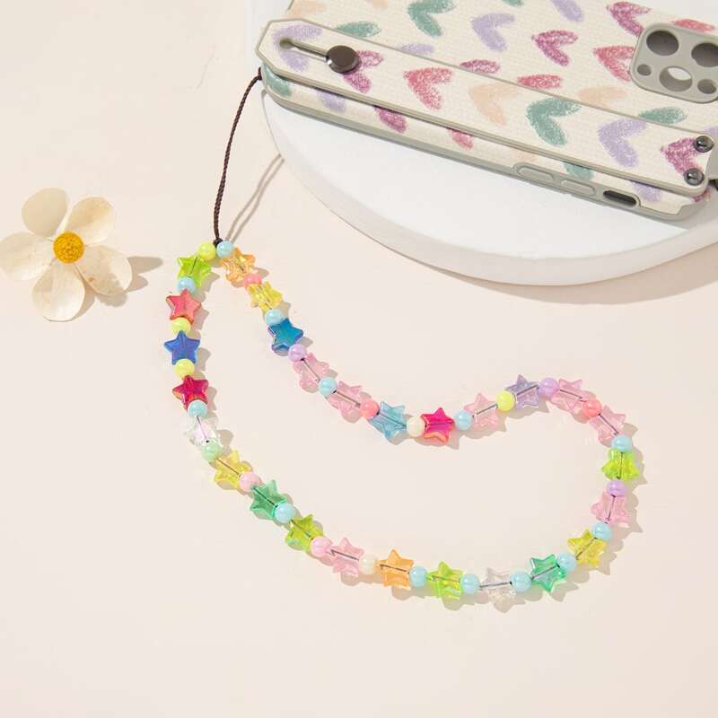 

Star Beaded Phone Lanyard, Multicolor