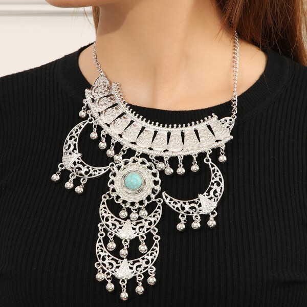 

3pcs Turquoise Jewelry Set, Multicolor