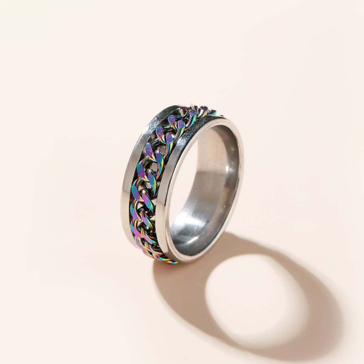 

Chain Decor Ring, Multicolor