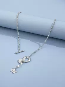 Collar con accesorio ángel - Plateado - Ver 3