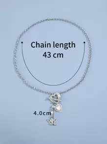 Collar con accesorio ángel - Plateado - Ver 4