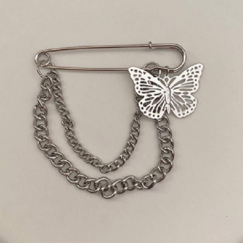 

Butterfly Decor Brooch, Silver