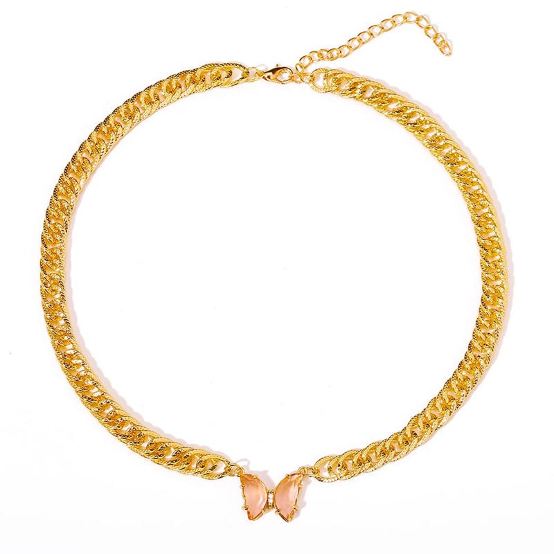 

Butterfly Decor Chain Necklace, Gold