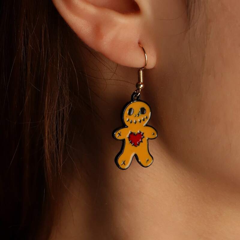 

Halloween Graphic Drop Earrings, Multicolor