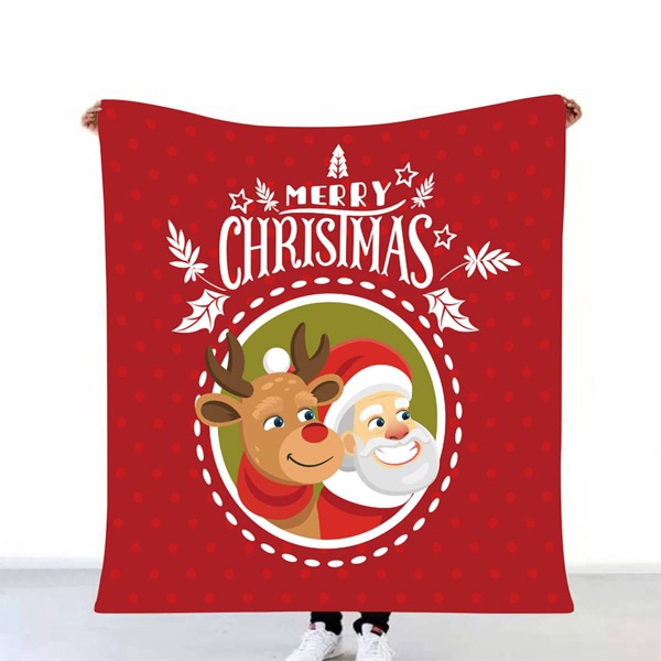 

Christmas Cartoon Graphic Blanket, Multicolor