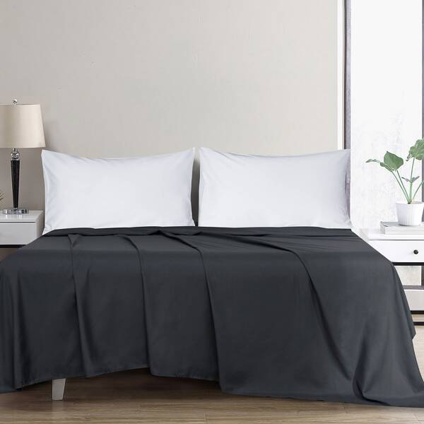 

Plain Flat Sheet, Black