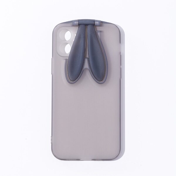 

Plain Phone Case With Rabbit Ear Holder, Dark grey