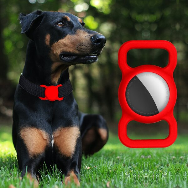 

1pc Silicone Pet Locator, Red
