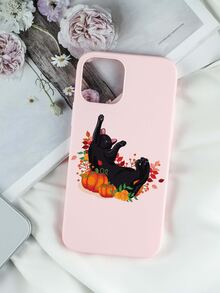 JullDiaz Cat Pattern Phone Case - Pink - View 3