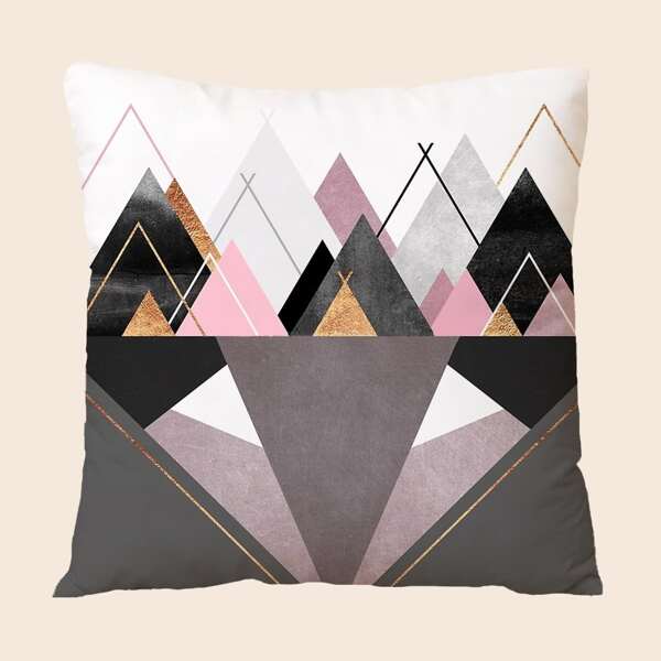 

Geometric Pattern Cushion Cover Without Filler, Multicolor