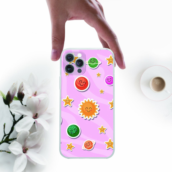 

Cartoon Planet Phone Case, Multicolor