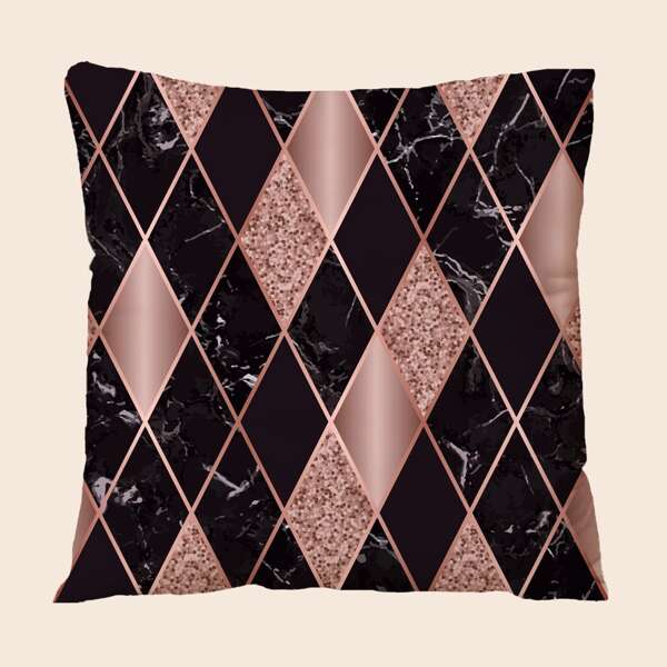 

Geometric Cushion Cover Without Filler, Multicolor
