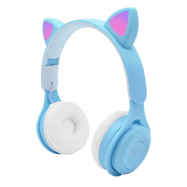

Беспроводная Bluetooth-гарнитура в форме кошачьего уха, Синий