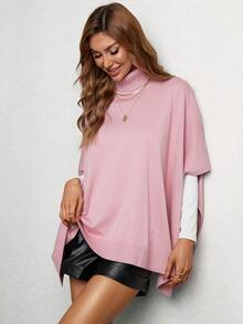 Áo len nữ màu trơn Giải trí - Màu Hồng baby - Xem 3