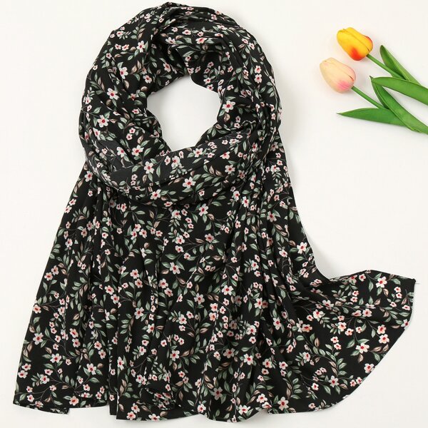

Flower Print Scarf, Multicolor