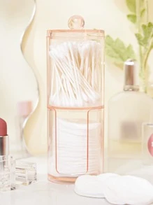 SHEIN Basic living Stackable Bathroom Vanity Makeup Organizer—Holiday Gift - Pink - View 3