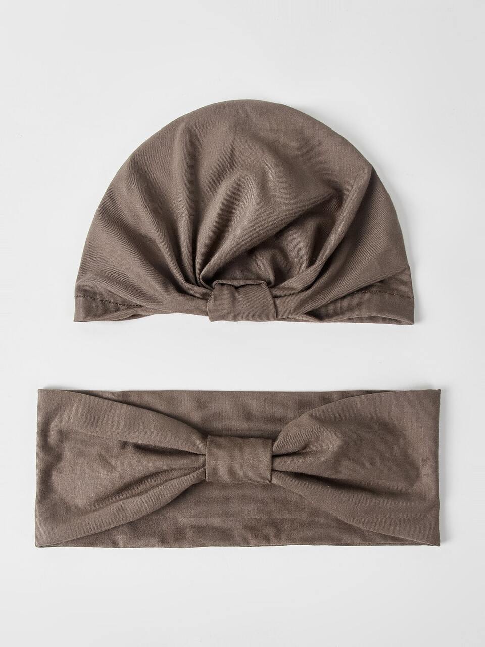 Parent Baby Bow Knot Decor Hat & Headband