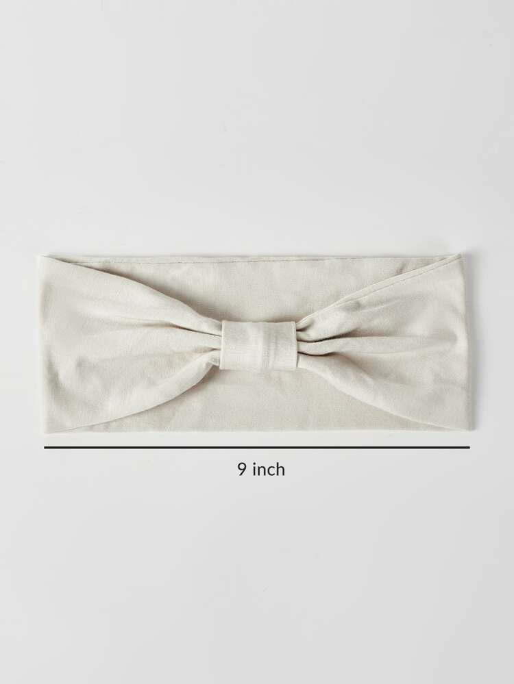 Parent Baby Bow Knot Decor Hat & Headband