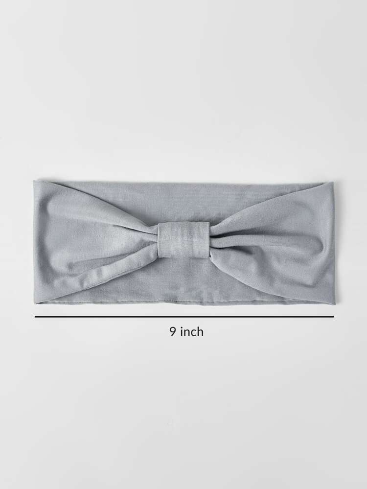 Parent Baby Bow Knot Decor Hat & Headband